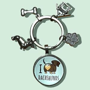 Dachshund Delight Keychain - Adorable Doxie Gift for Pet Lovers
